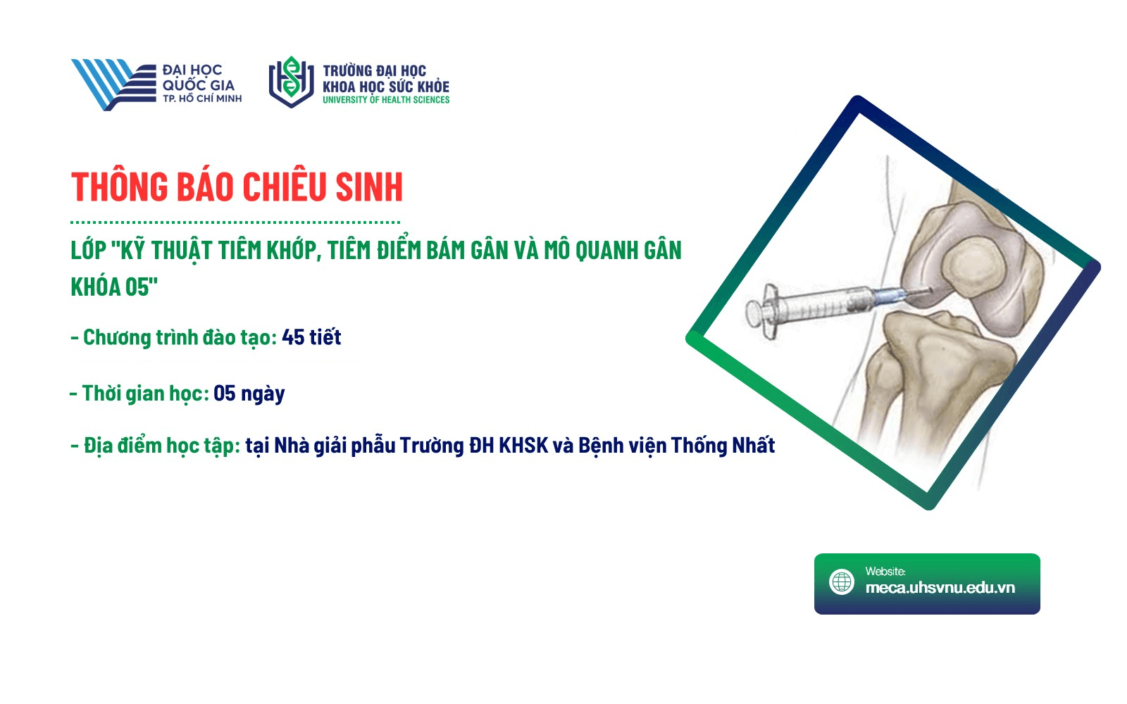 Kỹ thuật tiêm khớp, tiêm điểm bám gân và mô quanh gân