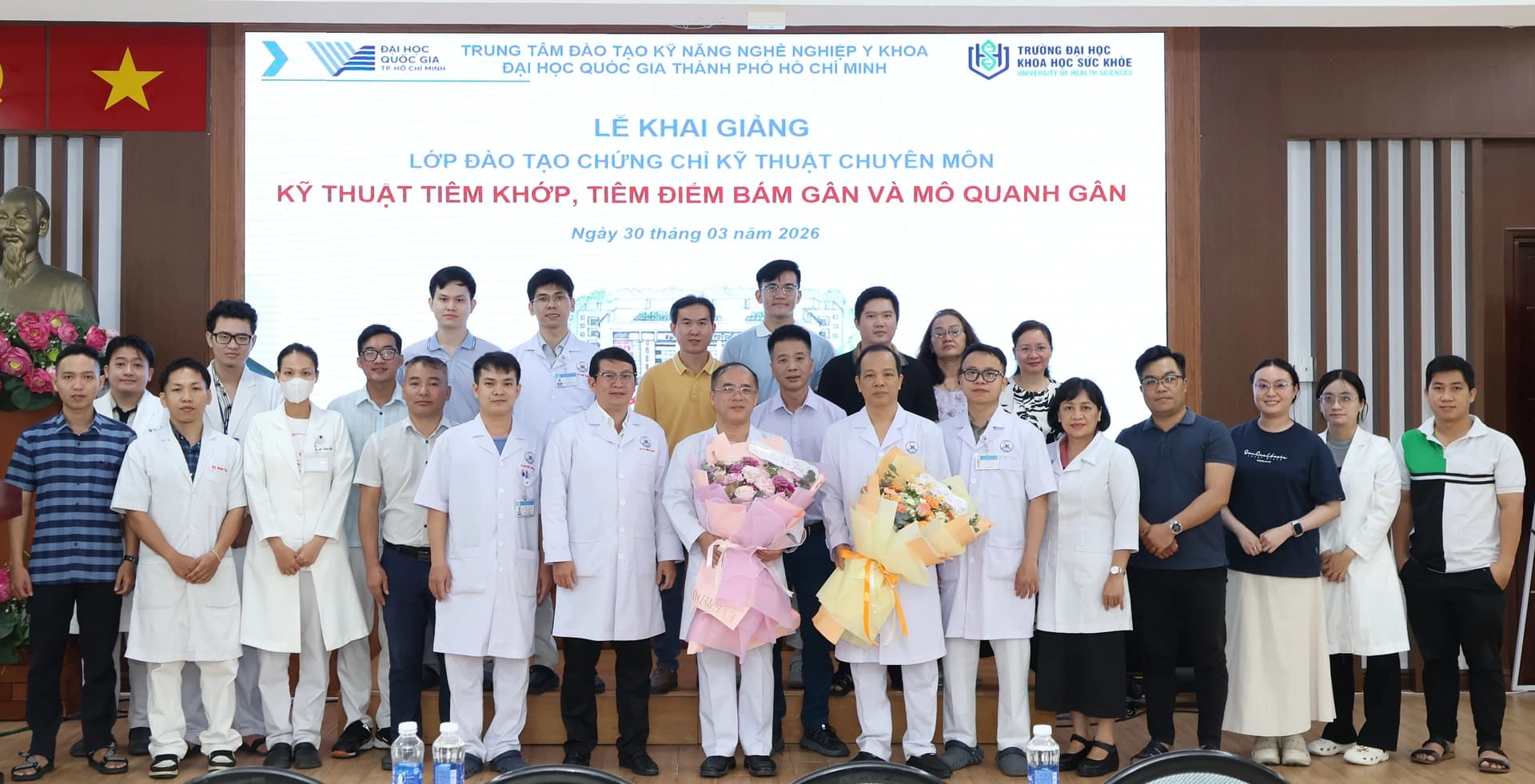 Khai giảng khóa học “Kỹ thuật tiêm khớp, tiêm điểm bám gân và mô quanh gân -khóa 01”