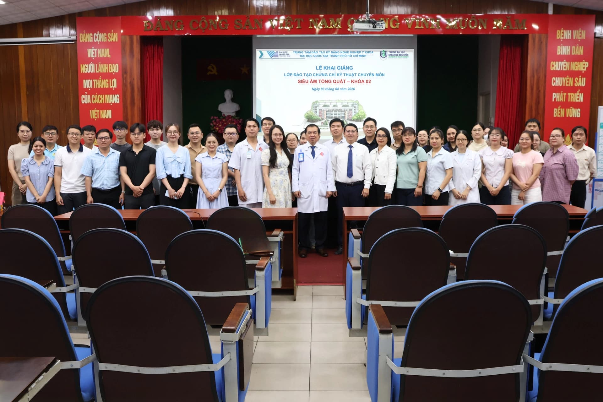 Khai giảng lớp “Siêu âm tổng quát – Khóa 02” tại Bệnh viện Bình Dân