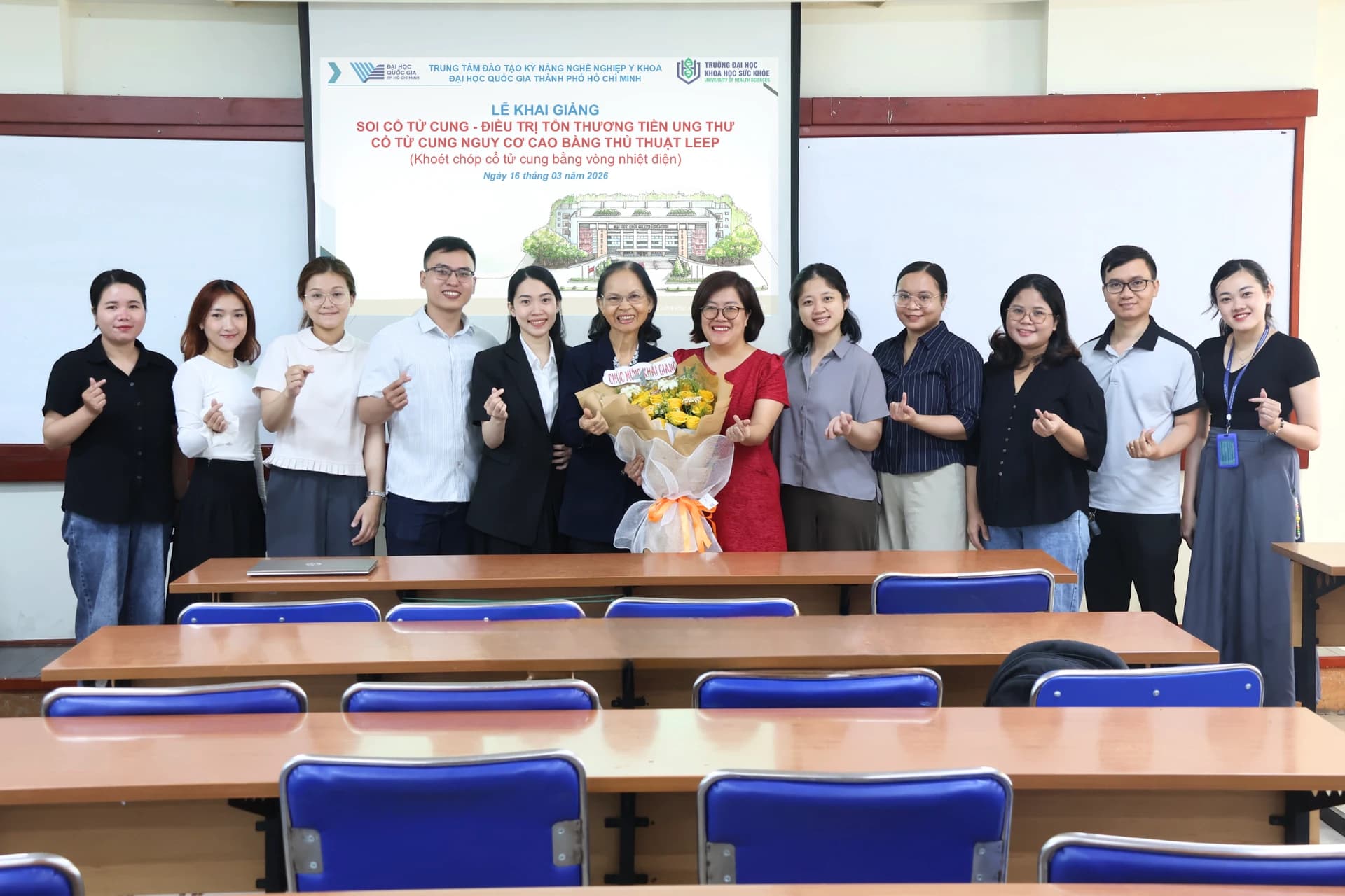 Khai giảng khóa học “Soi cổ tử cung – điều trị tổn thương tiền ung thư cổ tử cung nguy cơ cao bằng thủ thuật LEEP” Khóa 02